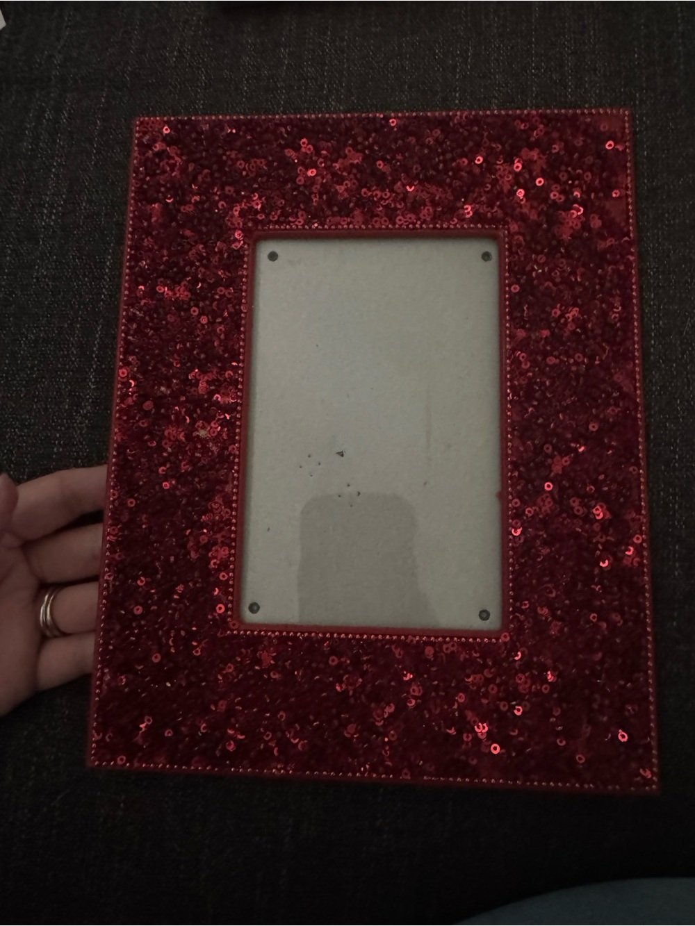 Red Sequin Photo Frame